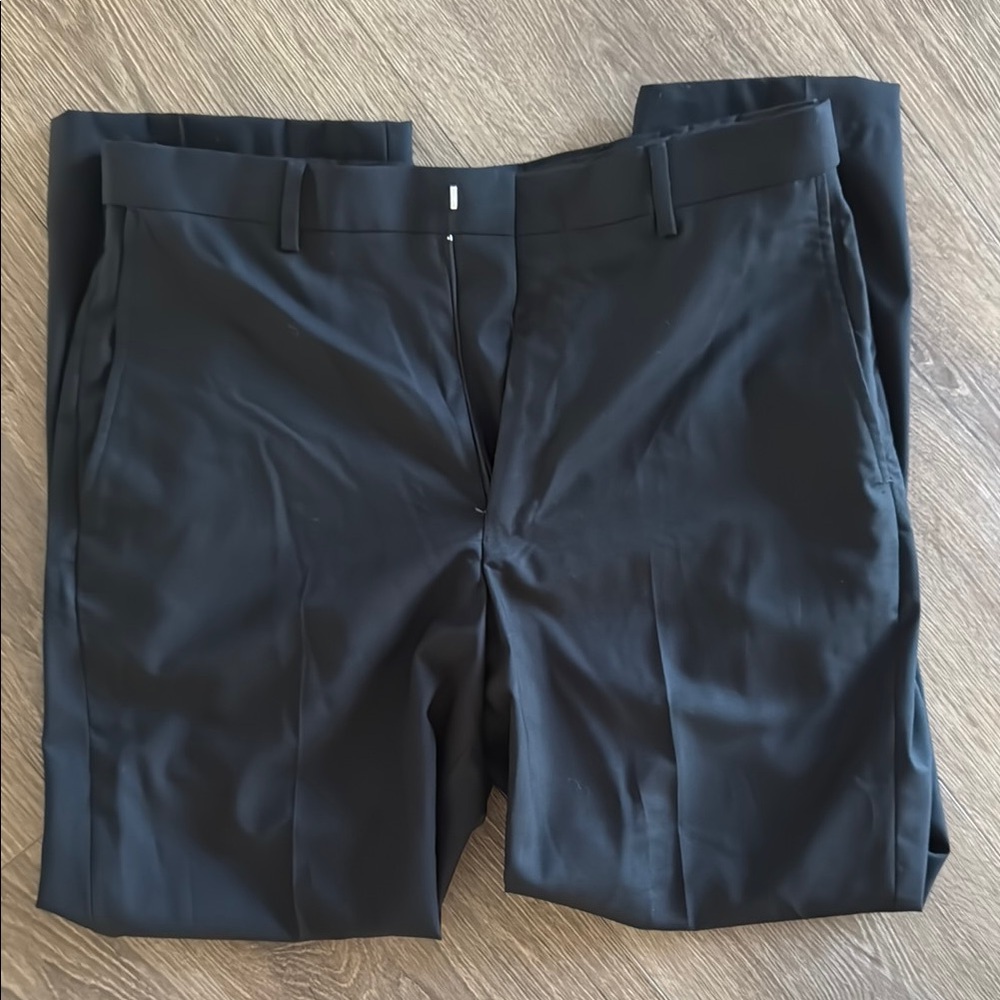 Haggar Black and Orange Trim Pants